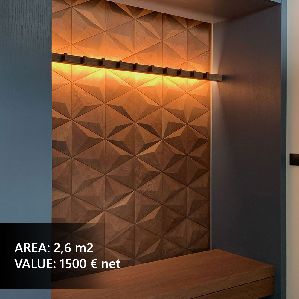 Modern wood wall panels used as a decorative accent wall in a stylish bar, enhancing interior design.