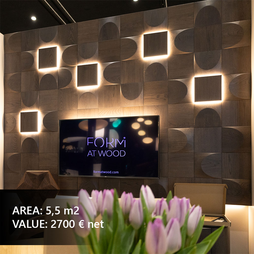 Decorative wall panels in a stylish bedroom