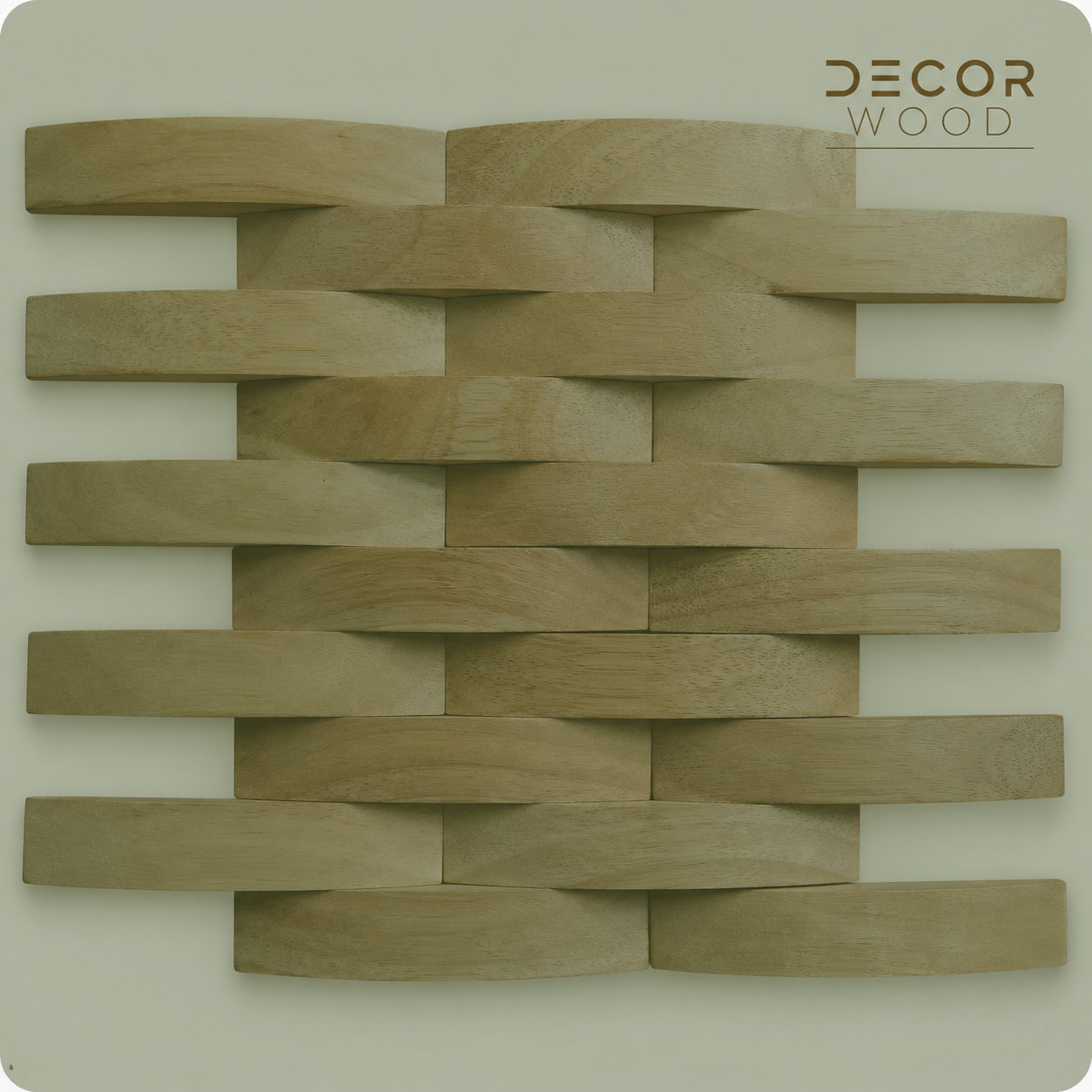 Bộ sưu tập tấm gỗ Sồi ốp tường 3D mượt mà với thiết kế vòm cung tinh tế và những đường cong hình học mềm mại.